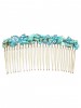 Color Stone Crystal Fringe Hair Combs For Women
