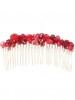 Color Stone Crystal Fringe Hair Combs For Women