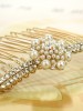 2014 New Arrival Unique Rose Pearl Rhinestone Hair Combs