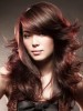 Capless Feathered Hairstyle Long Wavy Wig