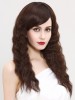 Brown Curly Remy Human Hair Long Full Lace Wig