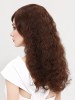 Brown Curly Remy Human Hair Long Lace Front Wig