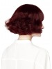 Sleek Auburn Remy Human Hair Wavy Medium Capless Wig