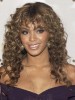 Long Curly Brown African American Lace Wigs for Women