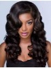 African American Black Long Wavy Lace Front Wig